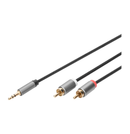 Digitus Audio adapter cable, 3.5 mm stereo jack to RCA | DB-510330-010-S