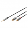 Digitus Audio adapter cable, 3.5 mm stereo jack to RCA | DB-510330-010-S