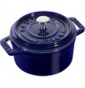 Staub Mini Round Cast Iron Pot - 250 ml, Blue