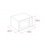 Teka MW FS20 WH Microwave 20 l 700 W Black, White