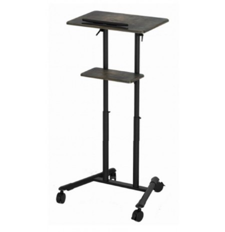 Mobile Stand with Height Adjustable Wheels Black Gembird