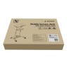 Mobile Stand with Height Adjustable Wheels Black Gembird