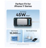 Anker Nano Power Bank 45W with Built-In Retractable USB-C Cable | A1638H11 | 10000 mAh | Black