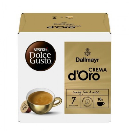 Nescafe Dolce Gusto Dallmayr CREMA d'Oro kava, 16 kapsulių dėžutėje