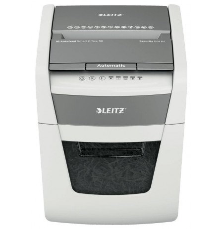 Leitz IQ Autofeed Small Office 50X Automatic Paper Shredder P4