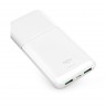 Powerbank 10000mAh 2xUSB, 1xUSB-C, 20W, by Puro White