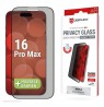 Apple iPhone 16 Pro Max Privacy Screen Glass Full Cover By Displex Transparent