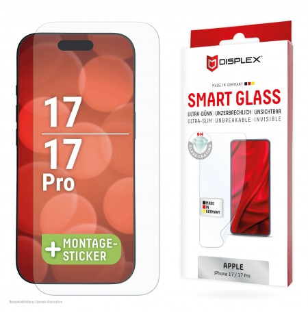 Apple iPhone 17/17  Pro Smart Screen Glass By Displex Transparent