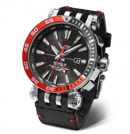 Vostok Europe Energia Rocket GMT NH34-575A717LEBK-SLBK