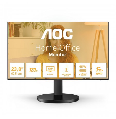 AOC 60,5cm (23,8") 24B3CF2   16:09 HDMI+USB-C IPS Lift black retail