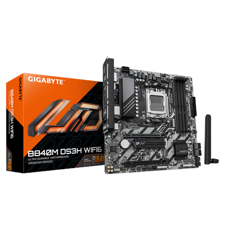 Gigabyte B840M DS3H WIFI6 (rev. 1.1) | Processor family AMD | Processor socket AM5 | DDR5 | Supported hard disk drive interfaces