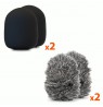 Lavalier microphone set Micro-Mic Duo MT416