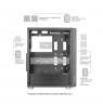 TACENS MARS MC-F 4x120mm ARGB ATX- obudowa