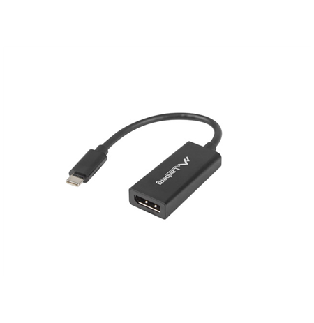Lanberg USB-C (M) 3.1 to Displayport (F) Adapter cable 15cm, Black | AD-UC-DP-01