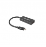 Lanberg USB-C (M) 3.1 to Displayport (F) Adapter cable 15cm, Black | AD-UC-DP-01