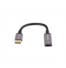 Lanberg Displayport (M) to HDMI (F) Adapter 8K on cable 20cm, Silver | AD-DP-HD-04