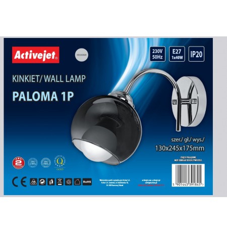 ŠVistuvas Activejet AJE-PALOMA 1P E27 1x40W