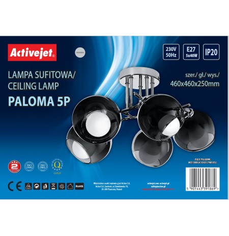 Šviestuvas Activejet AJE-PALOMA 5P E27 5x40W