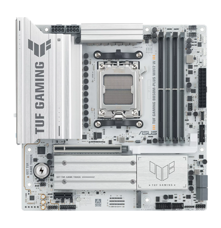 Asus TUF GAMING B850M-PLUS WIFI7 W | Processor family AMD | Processor socket AM5 | DDR5 | Supported hard disk drive interfaces S
