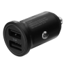 Automobilinis įkroviklis DELTACO 12/24 V USB su dviem USB-A jungtimis, 24 W, juodas USB-CAR127