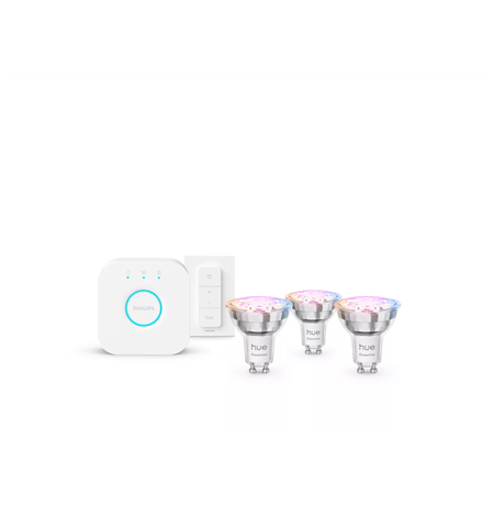 Philips Hue E WCA 345 GU10 3kit SW EU | GU10 | 4.7 W | 16 million colors, White and colored light