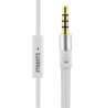STREETZ ausinės, su mikrofonu, 3.5mm, baltos HL-W103