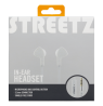 STREETZ ausinės, su mikrofonu, 3.5mm, baltos HL-W103