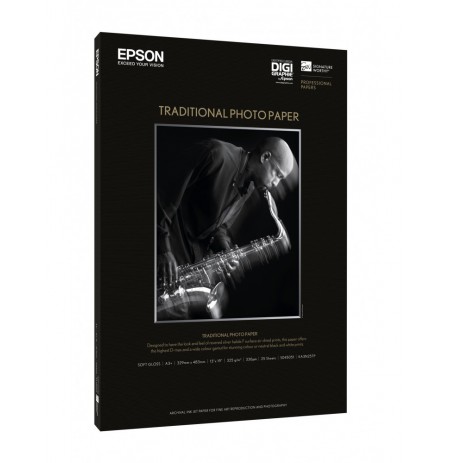 Epson Traditional Photo Paper semi gloss A 4, 25 sheets, 330 g
