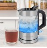 ProfiCook PC-WKS 1228 G electric kettle 0.5 L 1100 W Stainless steel, Transparent
