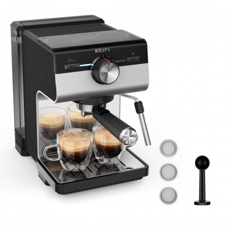 Krups Authentic+ XP384E10 coffee maker Semi-auto Espresso machine 2 L