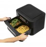 ProfiCook PC-FR 1313 H Double 10 L Stand-alone 2400 W Hot air fryer Black, Stainless steel