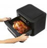 ProfiCook PC-FR 1313 H Double 10 L Stand-alone 2400 W Hot air fryer Black, Stainless steel
