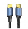 Vention Cotton Braided HDMI-A Male to Male HD Cable 8K 5M Blue Aluminum Alloy Type