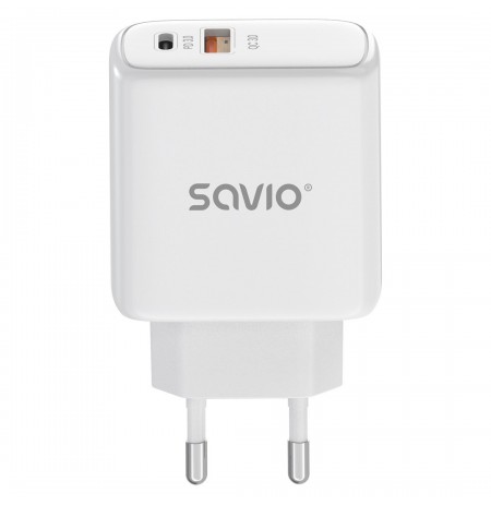 Savio LA-12 mobile device charger Universal White AC Fast charging Indoor