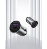 Vention Two-Port USB A+A(30+30) Car Charger Gray Mini Style Aluminium Alloy Type