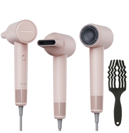 Lovio LVHD001PK Hair Dryer With Ionization AirFlow