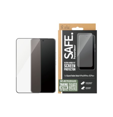 SAFE.PanzerGlass Screen Protector Xiaomi Redmi Note 14 Pro|14 Pro+|13 Pro+|Ultra-Wide Fit | PanzerGlass