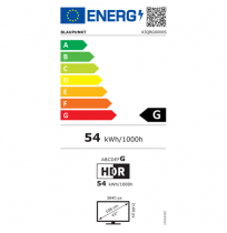 Blaupunkt QLED TV | 43QBG6000S | 43 | Smart TV | Google TV | Black