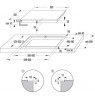 Gorenje GI6432BCWF Black Built-in 60 cm Zone induction hob 4 zone(s)