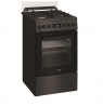 Whirlpool Cooker | W5G8LMSWTA | Hob type Gas | Oven type Electric | Anthracite | Width 50 cm | Depth 60 cm | 60 L