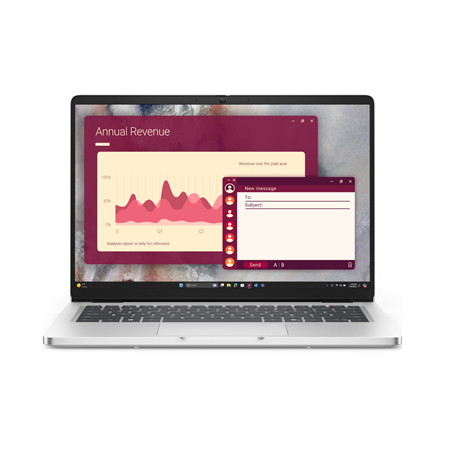 Dell Pro 14 PC14250 | Platinum Silver | 14 " | IPS | FHD+ | Anti-glare | Intel Core Ultra 5 | 235U | 16 GB | DDR5 | Solid-state 