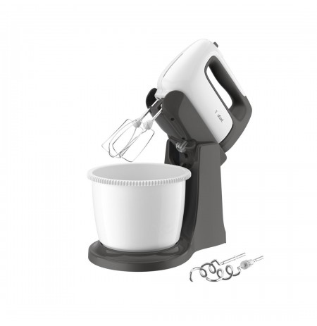 Tefal Prep'Mix+ HT4641 Stand mixer 500 W Grey, White