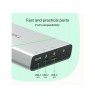 Green Cell PBPLGC20P power bank Lithium-Ion (Li-Ion) 20800 mAh Aluminium, Black, Green, Light grey, Silver