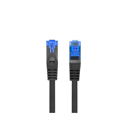 Lanberg Patchcord Cat.6A S/FTP LSZH CCA Fluke Passed | PCF6A-10CC-1000-BK | 10 m