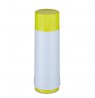 ROTPUNKT Glass thermos, capacity 0.750 l, polar-el.-summer squash (white-yellow)