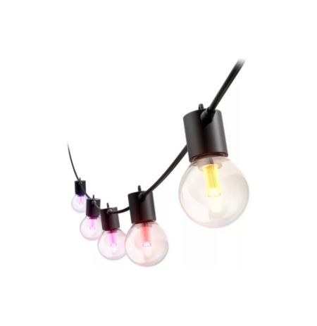 Philips Hue Festavia Globe Outdoor String Lights, 7m Extension | 30 W | Bluetooth, Zigbee