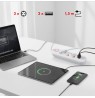 Maclean power strip, 3 socket extension + 3xUSB, 110-240V AC 50/60Hz, 2.1A max 2500W, 1.5m, white, MCE394 W