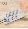 Maclean power strip, 6 socket extension + 4xUSB, 110-240V AC 50/60Hz, 2.1A max 2500W, 1.5 m, white, MCE389 W