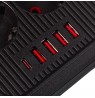 Maclean power strip, 6 socket extension + 4xUSB, 110-240V AC 50/60Hz, 2.1A max 2500W, 1.5 m, black, MCE389 B