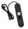 Maclean power strip, 3-socket extension cable + 3xUSB, 110-240V AC 50/60Hz, 2.1A max 2500W, 1.5m, black, MCE394 B